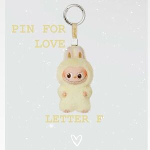Pin For Love Labubu (LETTER “F”) Pop Mart The Monsters - 100% AUTHENTIC
